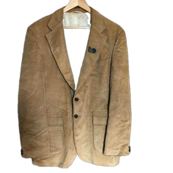 Levi’s Vintage Men’s Tan Corduroy Blazer Sports Coat Large - Picture 1 of 11